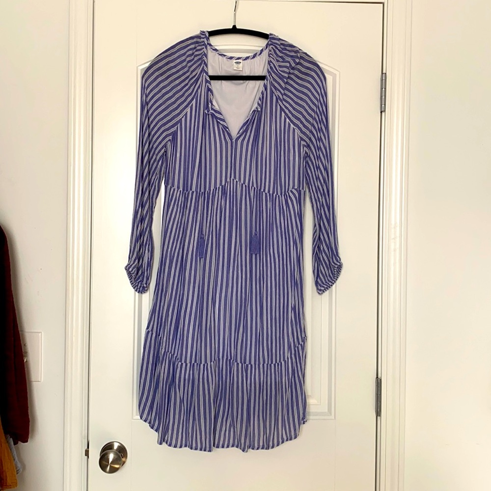 Old Navy Striped Midi Dress (M)